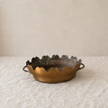 Art Deco copper Wine & Glass Cooler, Scalloped Champagne Bucket, Vintage Barware Chiller with Handles, French Deco Style - Image 1