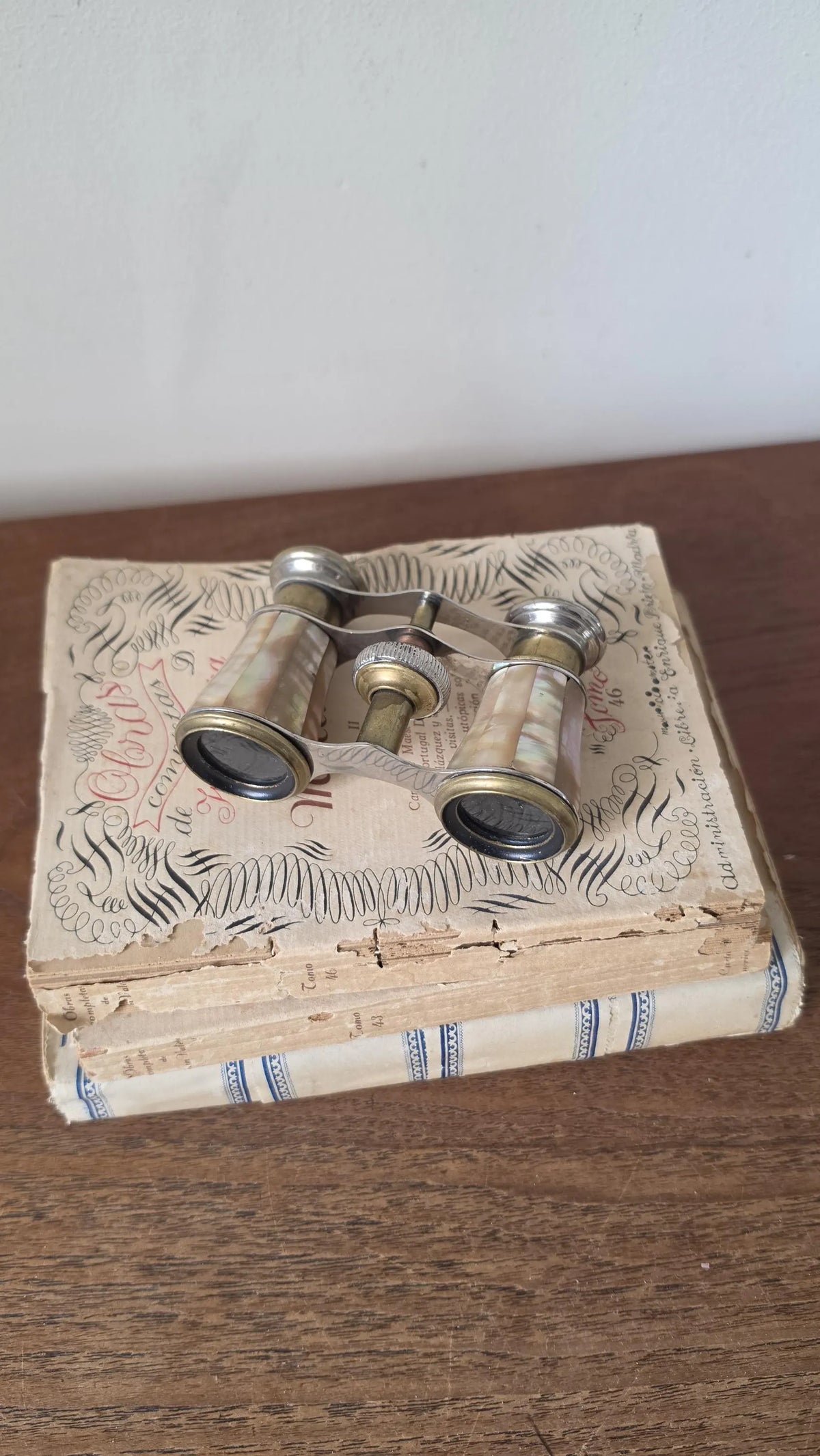 Antique Colmont Paris Mother of Pearl Opera Glasses, French Brass Binoculars, Theater Binoculars, Grand Tour Decor, Collectible Optics - Image 4