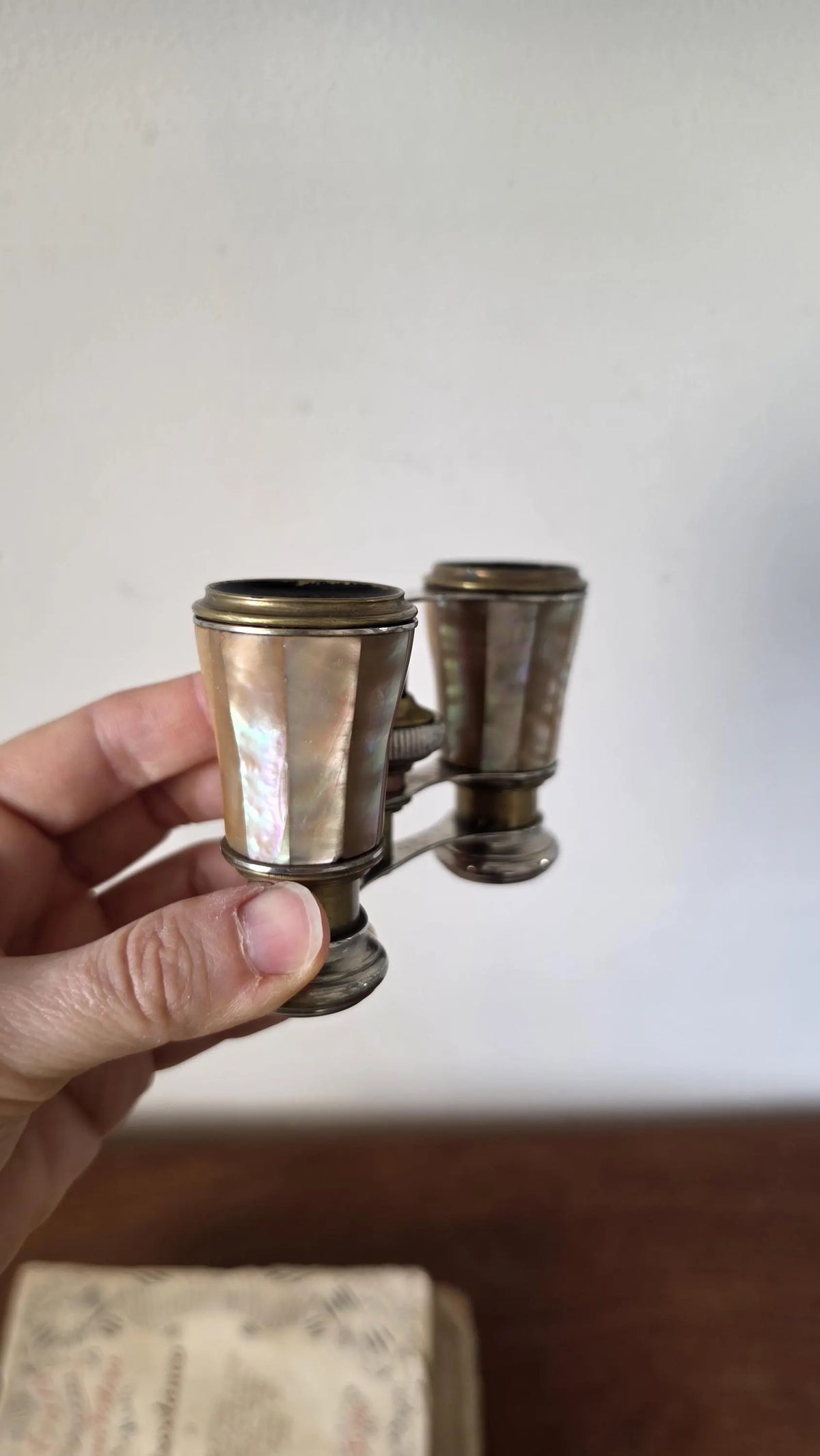 Antique Colmont Paris Mother of Pearl Opera Glasses, French Brass Binoculars, Theater Binoculars, Grand Tour Decor, Collectible Optics - Image 9