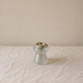 Antique 1906 London Sterling Silver & Ribbed Glass Match Striker, Edwardian English Hallmarked Table Lighter, Collectible Tobacciana - Image 1