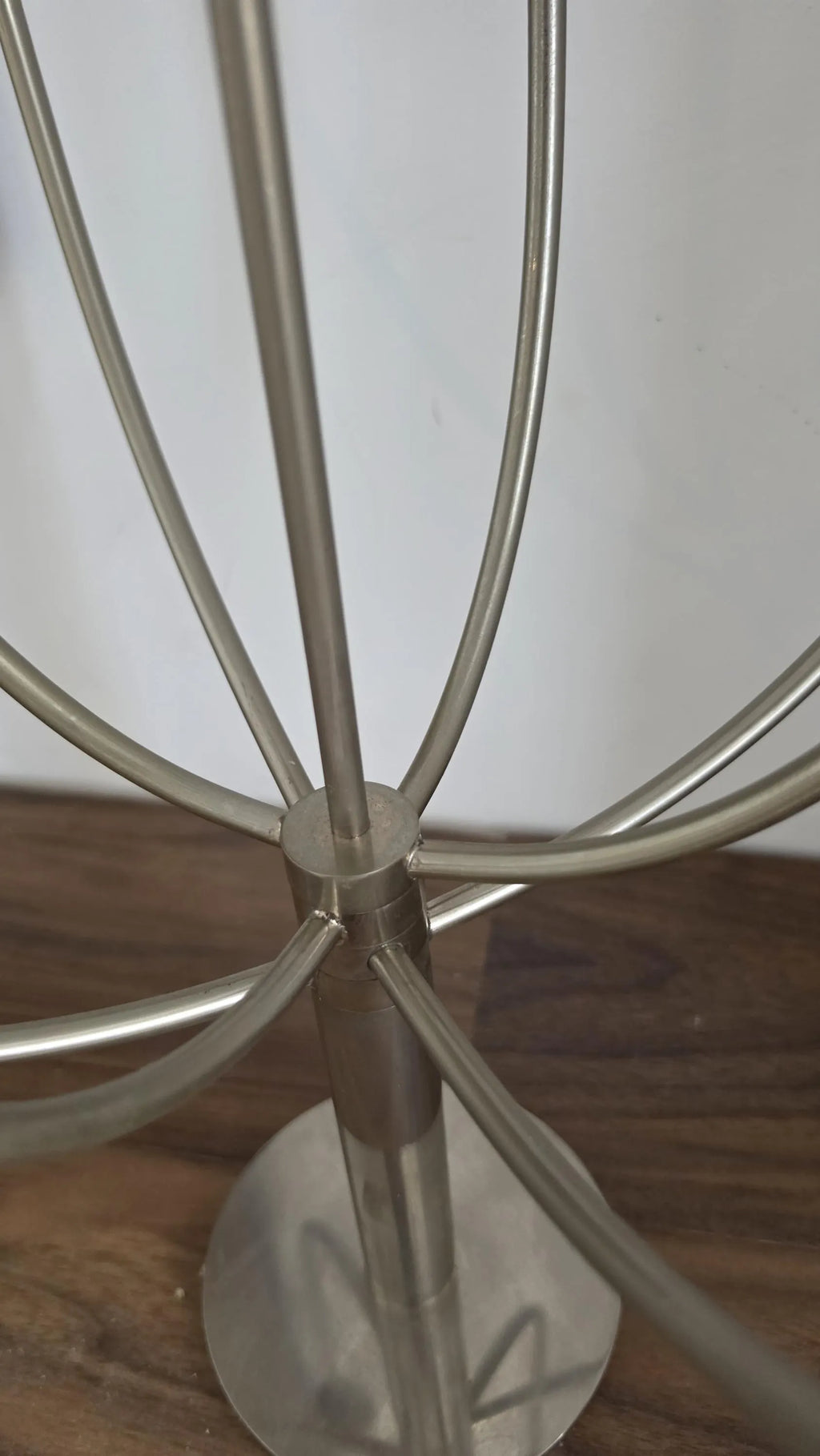 Vintage 1980s Habitat Klein Tealight Candelabra, 7 Arm Silver Metal Candle Holder, Postmodern Sculptural Table Centrepiece - Image 10