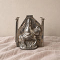 Antique French Santa Claus Chocolate Mold, Père Noël on Horse Tin Mould, Rare Equestrian Christmas Confectionery Form - Image 1