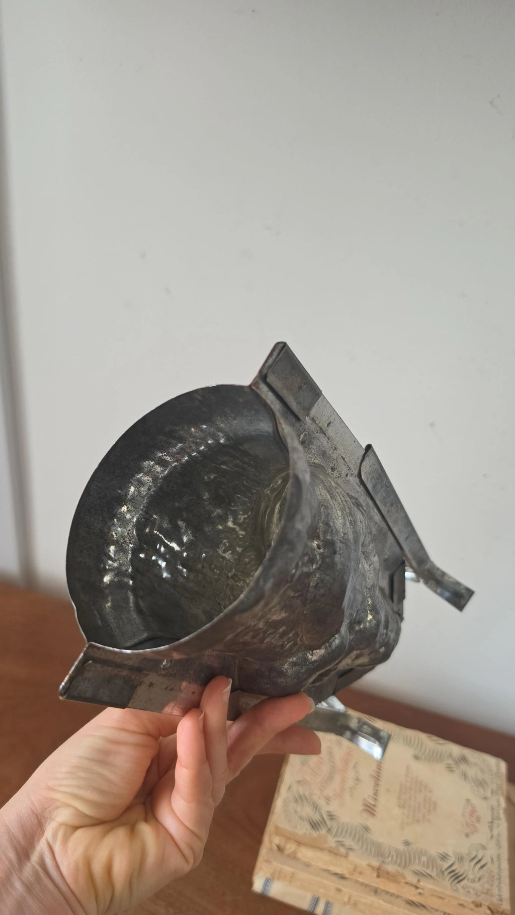 Rare Antique Santa Claus Chocolate Mold, Father Christmas Metal Mould, Primitive Confectionery Form, European Holiday Collectible - Image 9