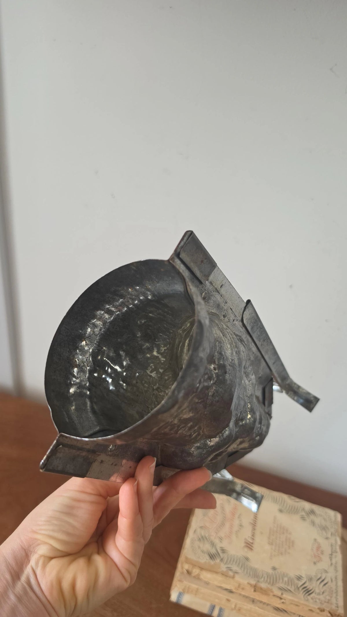 Rare Antique Santa Claus Chocolate Mold, Father Christmas Metal Mould, Primitive Confectionery Form, European Holiday Collectible - Image 9