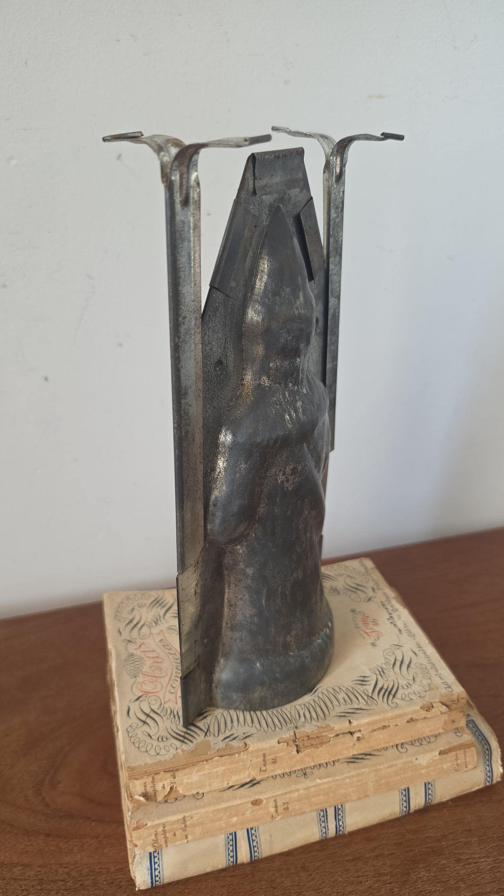 Rare Antique Santa Claus Chocolate Mold, Father Christmas Metal Mould, Primitive Confectionery Form, European Holiday Collectible - Image 8
