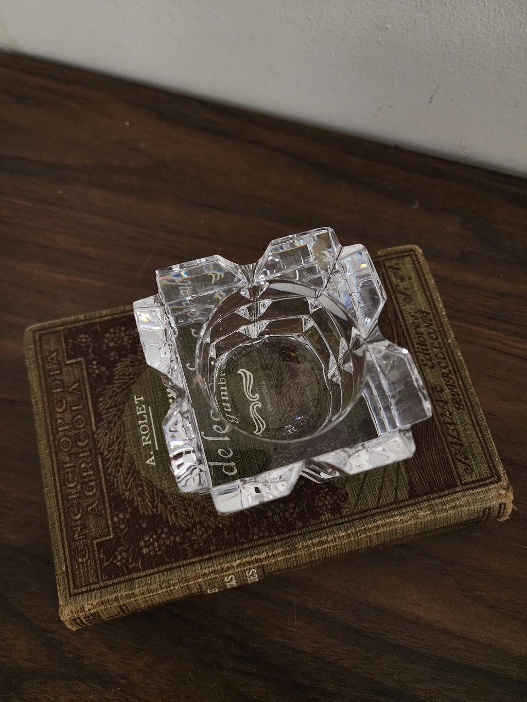 Vintage Tipperary Crystal Candle Holder Cut Glass Square Star Design Heavy Irish Crystal Tealight Votive Holder Collectible Gift