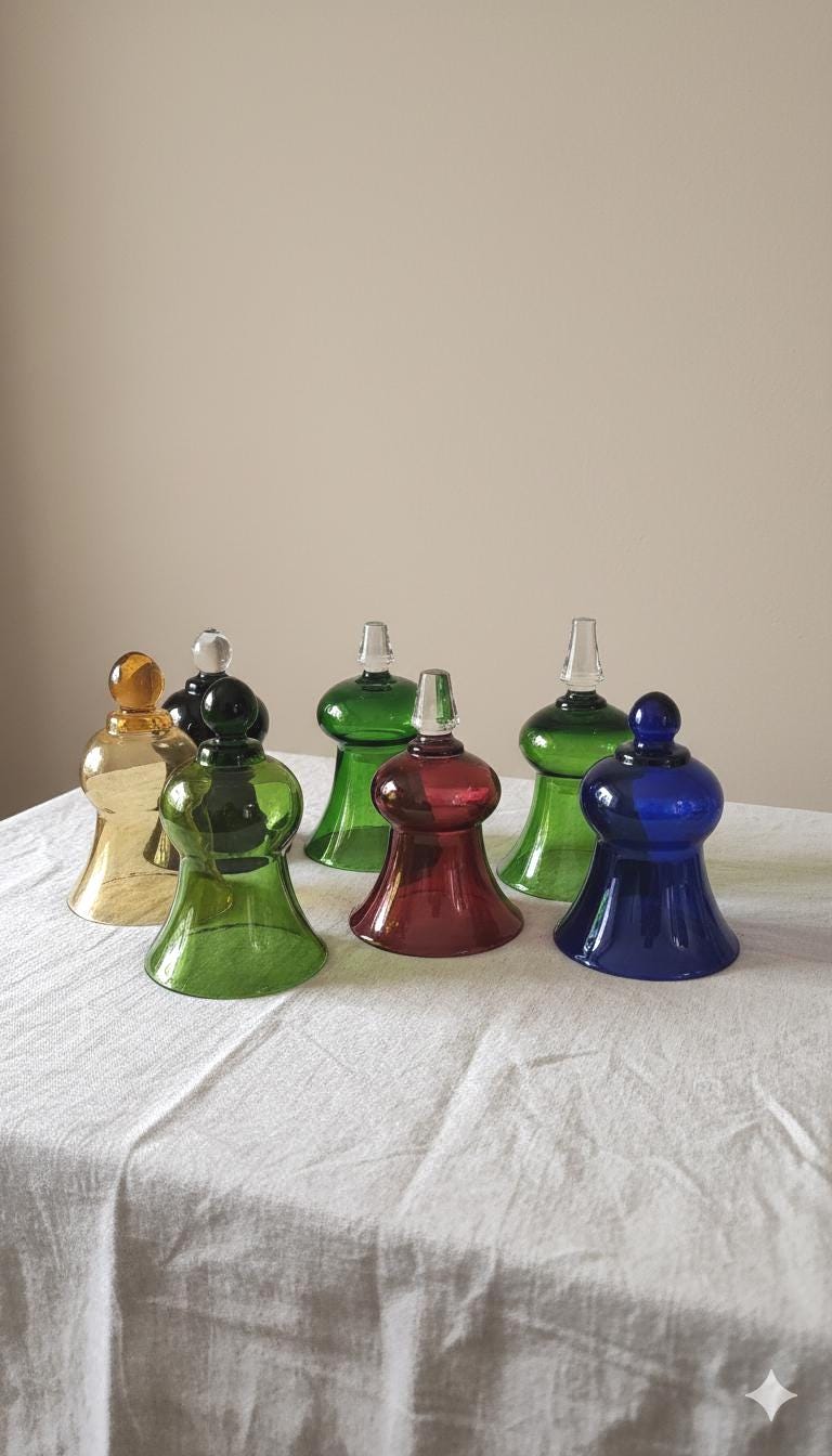 Vintage Hand Blown Glass Candle Snuffer