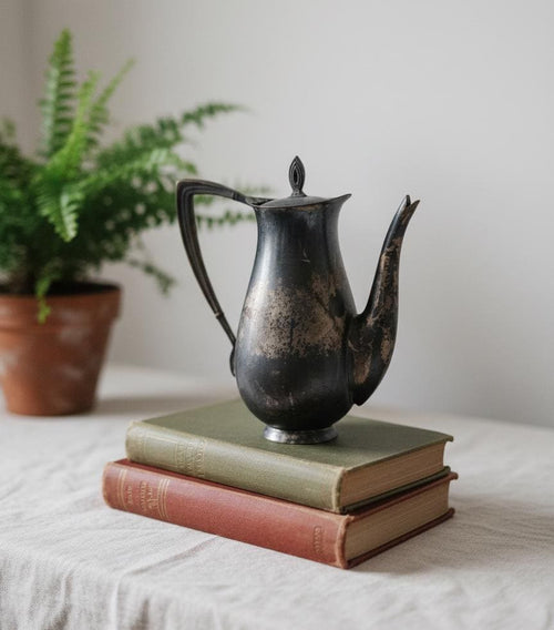 Vintage Art Nouveau Silver Plated Teapot