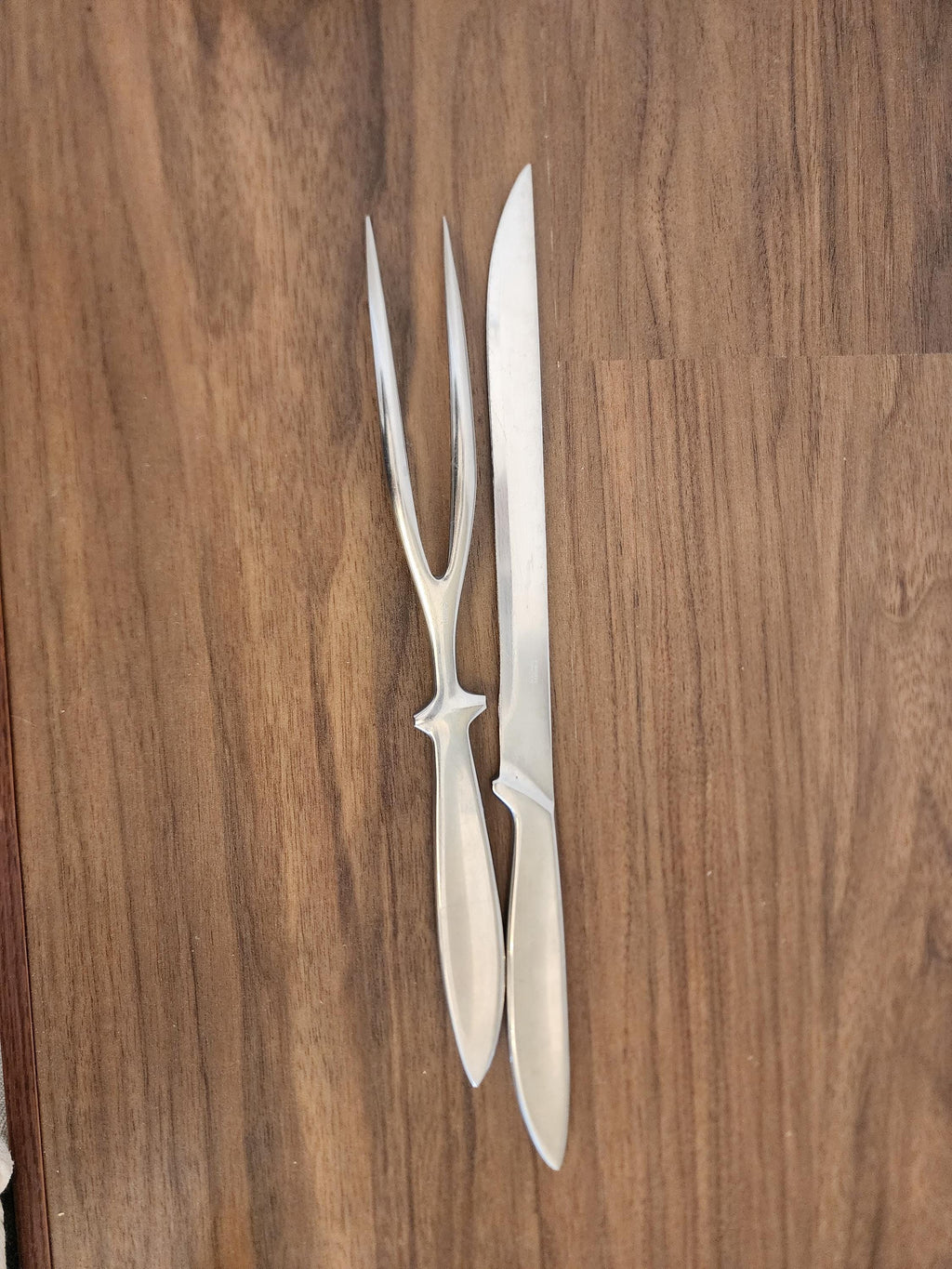 Sweden Stainless Carving Set, Mid Century Knife & Fork, Scandinavian Serving Set, Vintage Kitchen Tools, Minimalist Decor