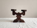 Vintage Spanish Wooden Candelabra