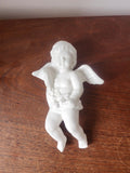 Vintage White Porcelain Cherub Figurine