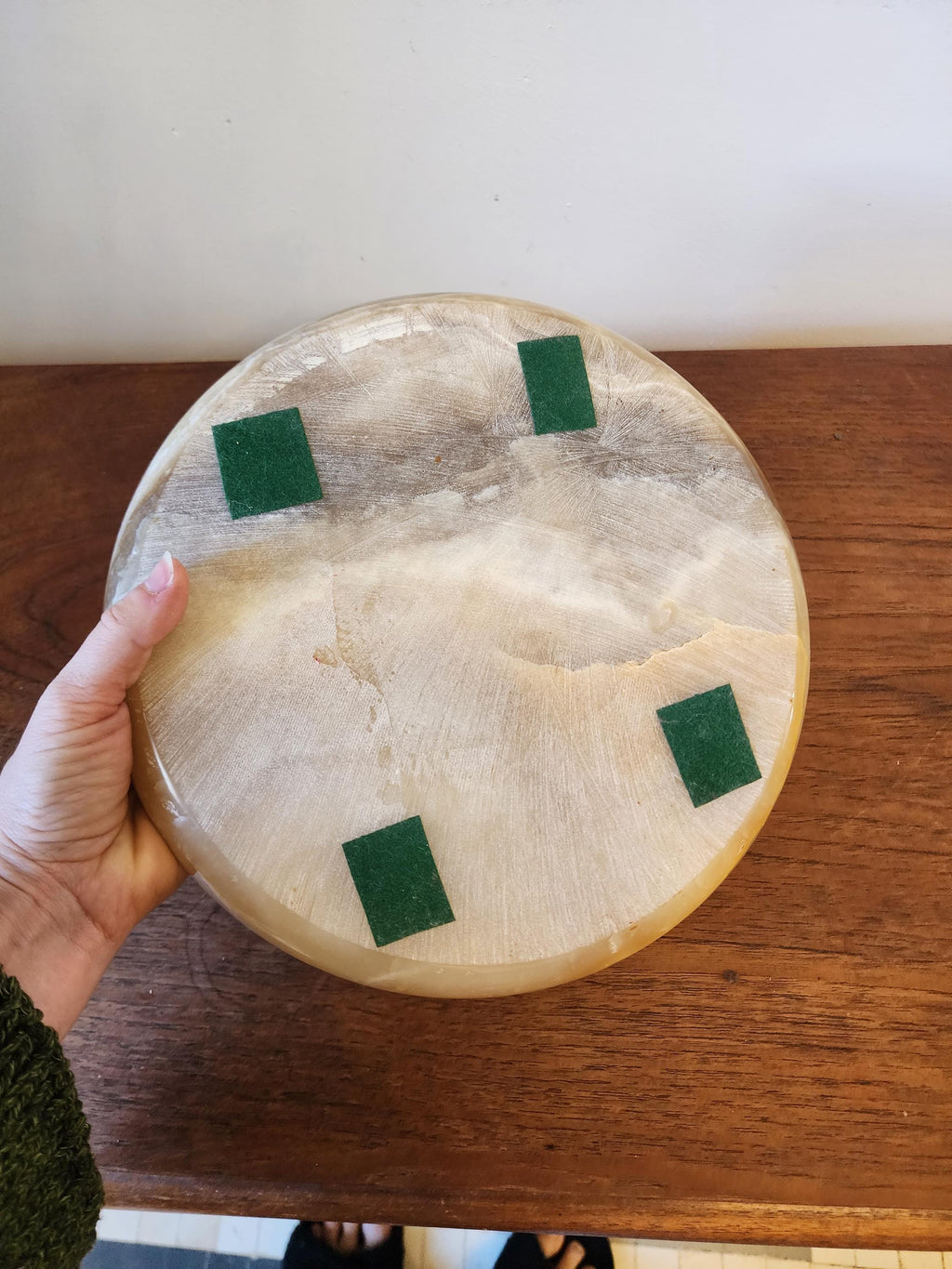 Vintage Onyx Marble Solitaire Board Game | Mid Century Stone Peg Solitaire | Natural Stone Puzzle Decor
