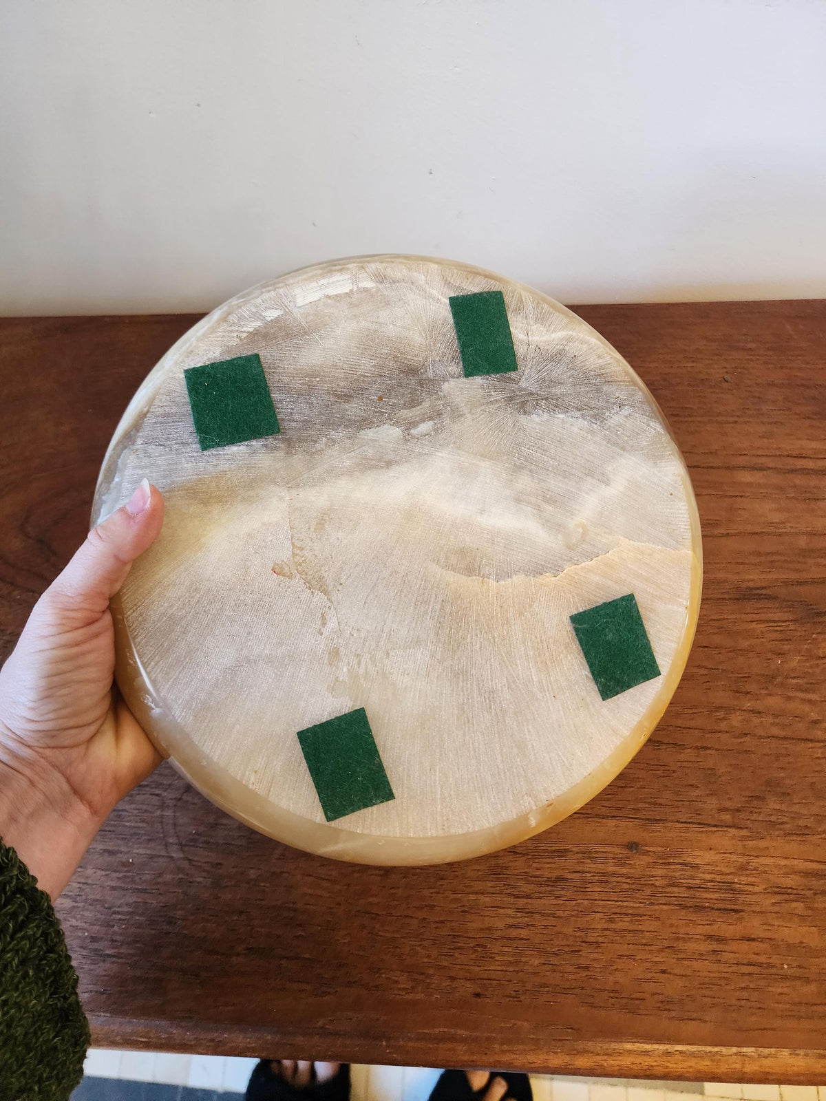 Vintage Onyx Marble Solitaire Board Game | Mid Century Stone Peg Solitaire | Natural Stone Puzzle Decor