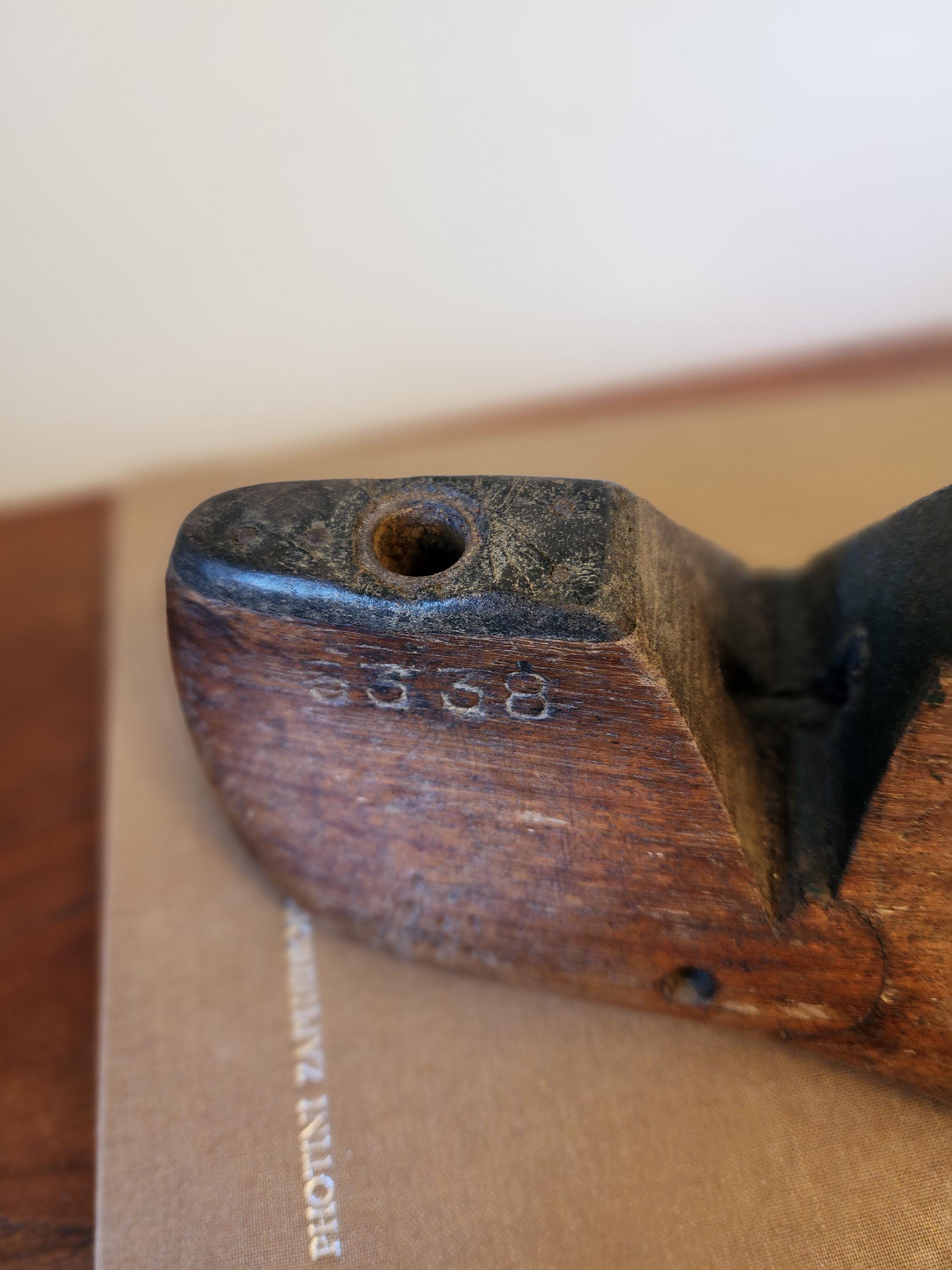 Antique Wooden Shoe Last, Vintage Cobbler Form, Rustic Industrial Decor, Handmade Shoemaker Mold, Farmhouse Display Object