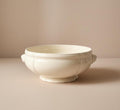 Vintage Digoin Sarreguemines Ivory Stoneware Bowl