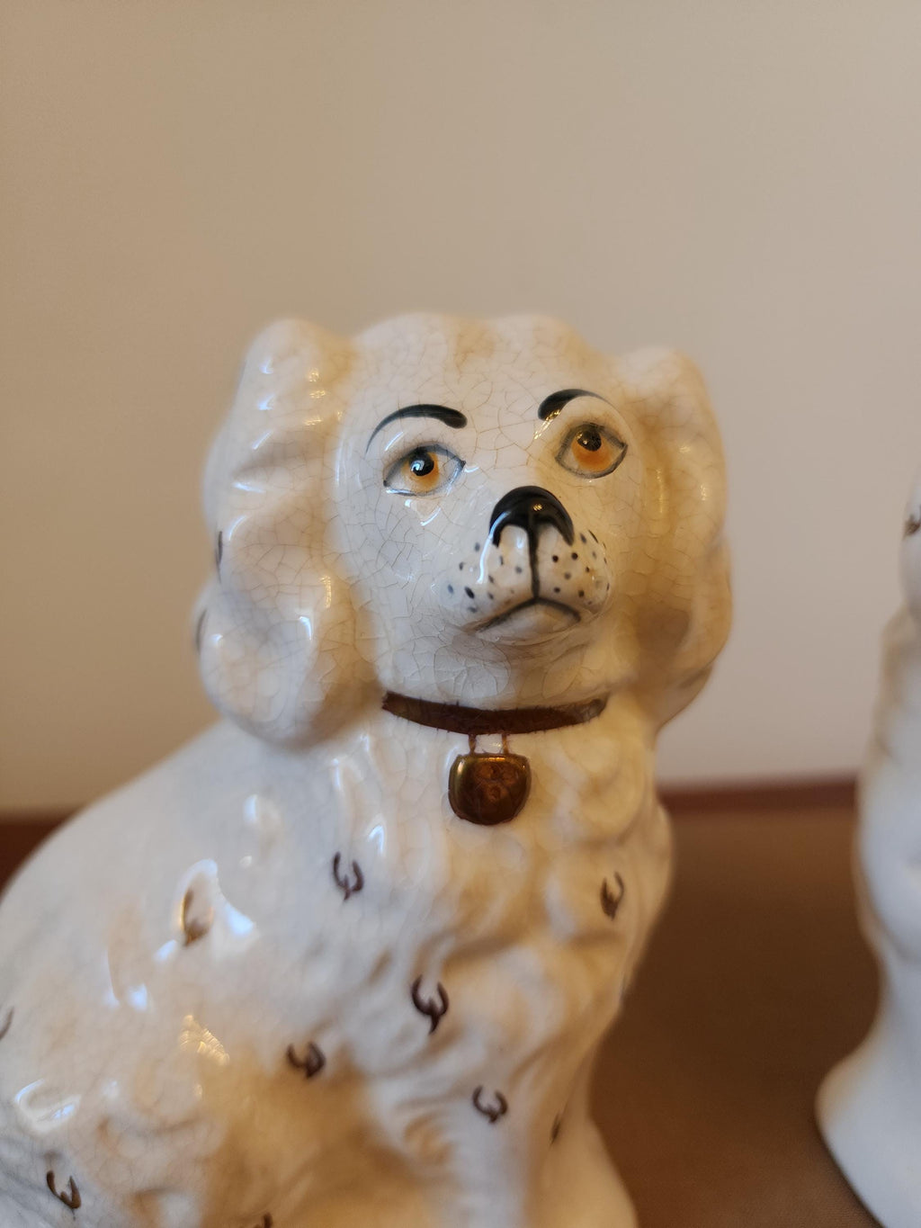Beswick Staffordshire Dogs Pair, Vintage King Charles Spaniel Figurines, Mantel Pottery Set, English Ceramic Collectible Decor