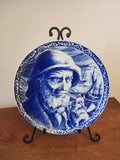 Vintage Boch Frères Delft Plate