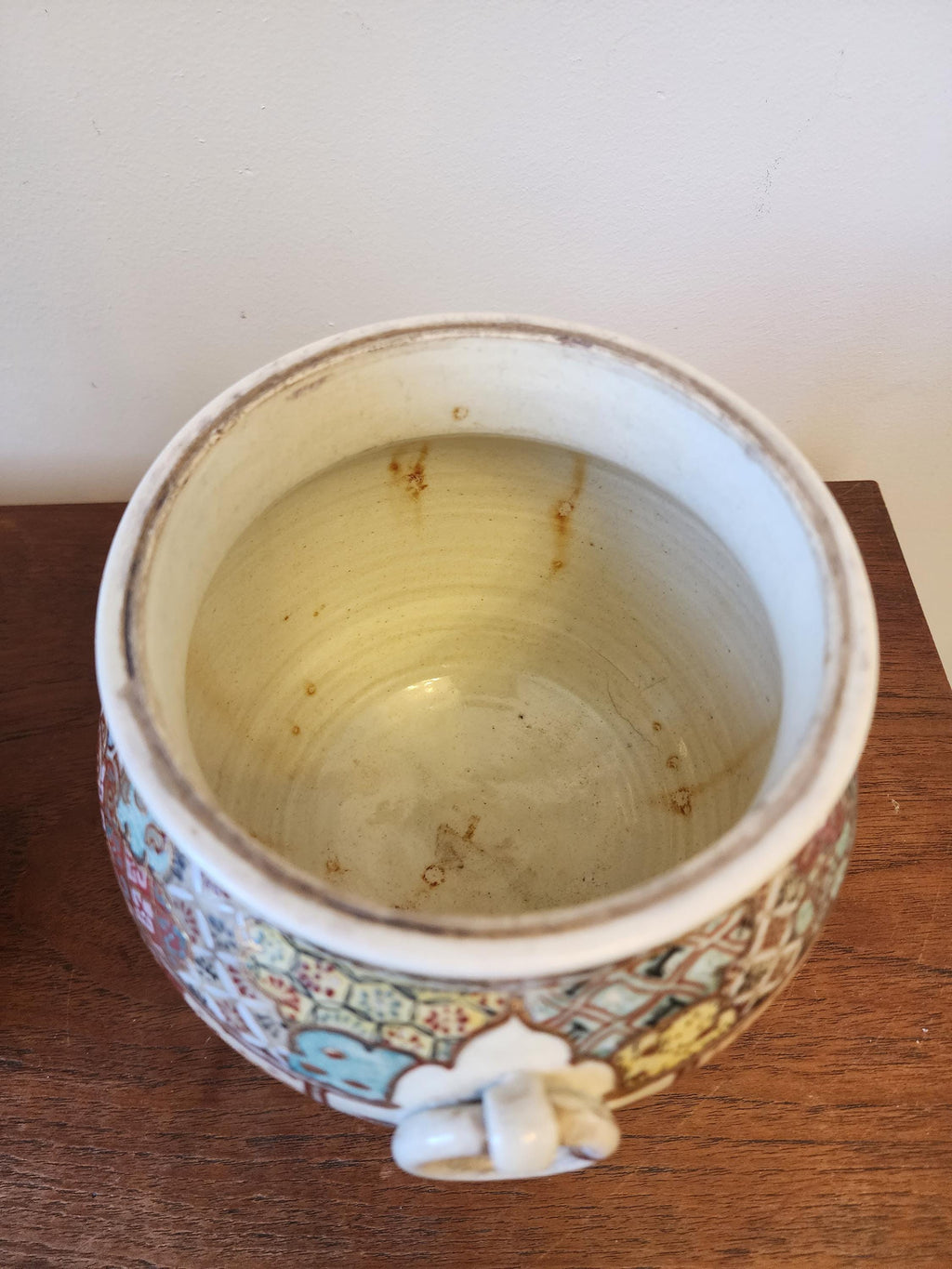 Pair of Japanese Satsuma Jars, Hand Painted Kutani Style Pottery, Vintage Oriental Vases with Handles, Signed Gilded Decor