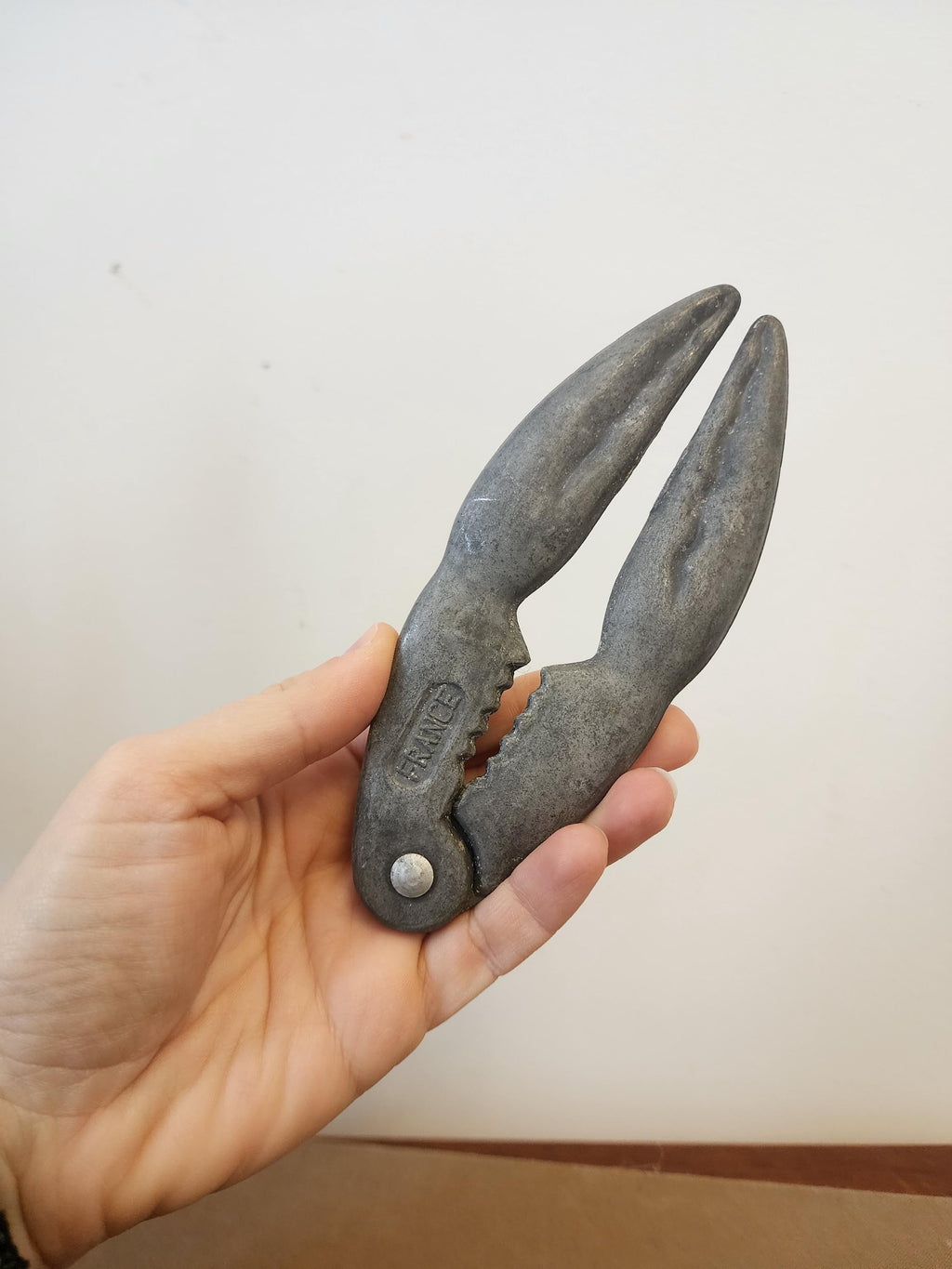 Vintage French Crab Claw Crackers | Set of 2 | Mid-Century Barware | Nautical Kitchen Decor