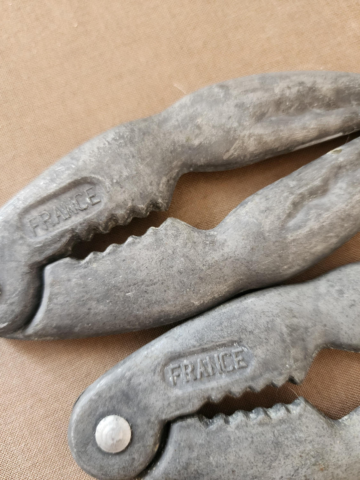 Vintage French Crab Claw Crackers | Set of 2 | Mid-Century Barware | Nautical Kitchen Decor