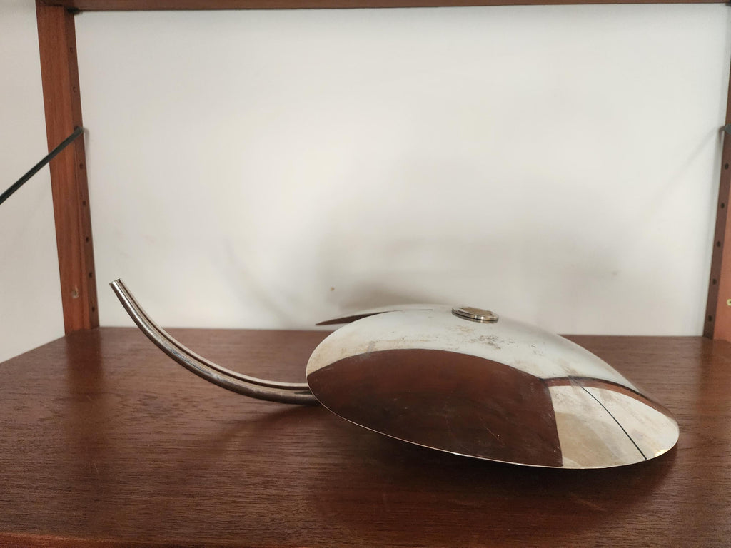 MESA Italy Stainless Steel Fruit Platter | Mid-Century Modern Biomorphic Tray