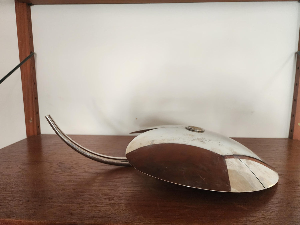 MESA Italy Stainless Steel Fruit Platter | Mid-Century Modern Biomorphic Tray