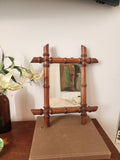 Antique Faux Bamboo Mirror