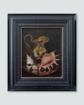 Vintage Original Still Life Oil Painting with Shells