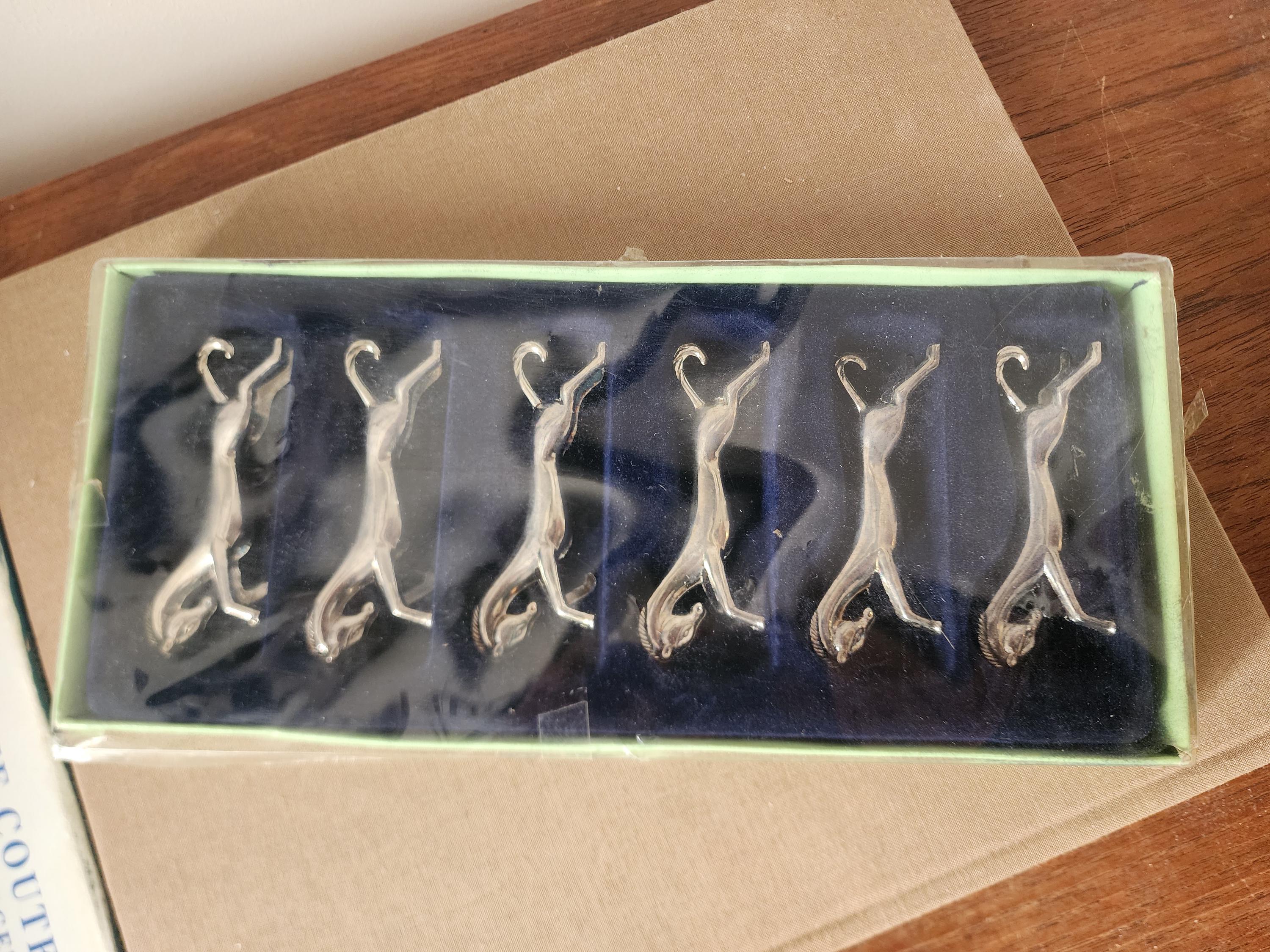 Vintage Silver Horse Cutlery Rests Set of 6 Equestrian Knife Rests French Country Table Decor Easter Hosting Vintage Table Setting