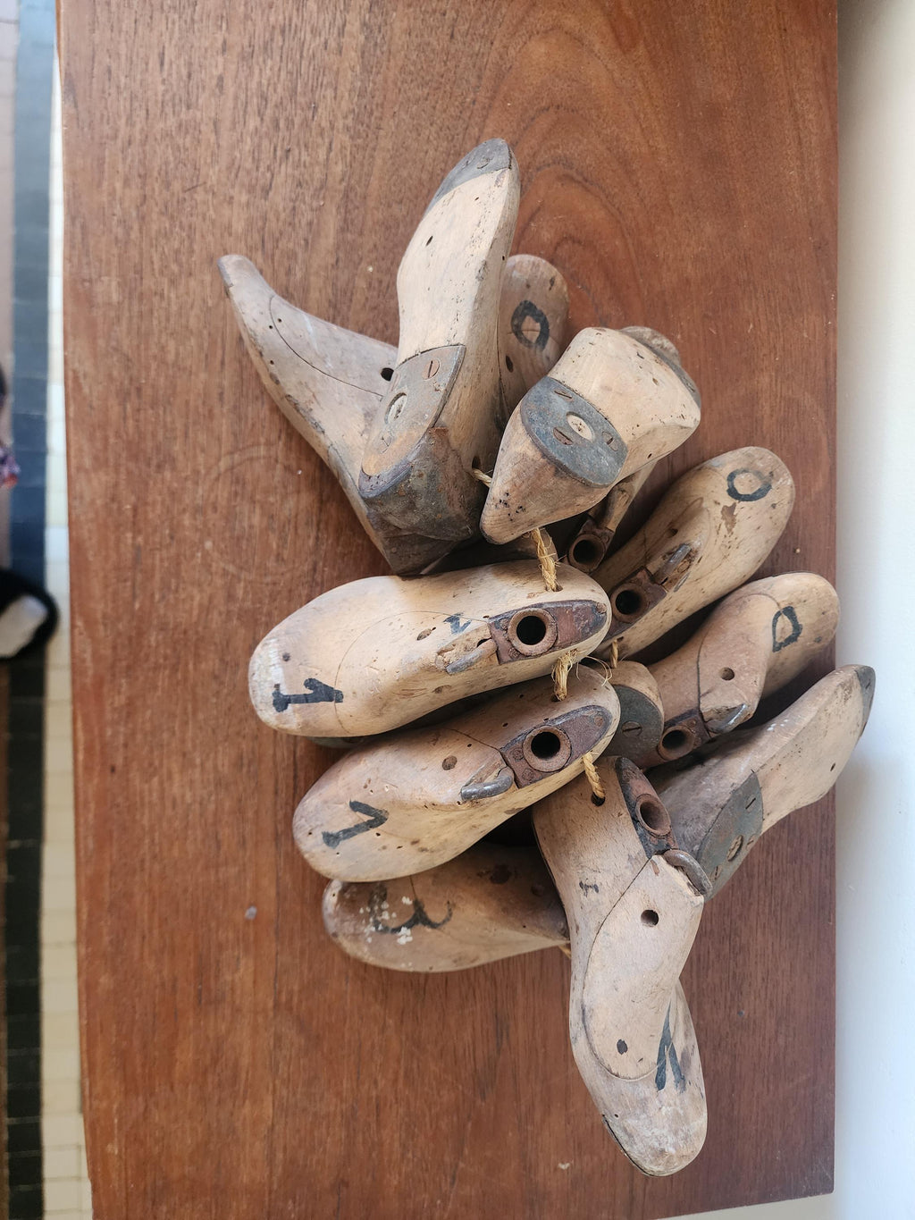 Vintage Wooden Shoe Last Collection | Cobbler Forms | Industrial Decor | Set of 14