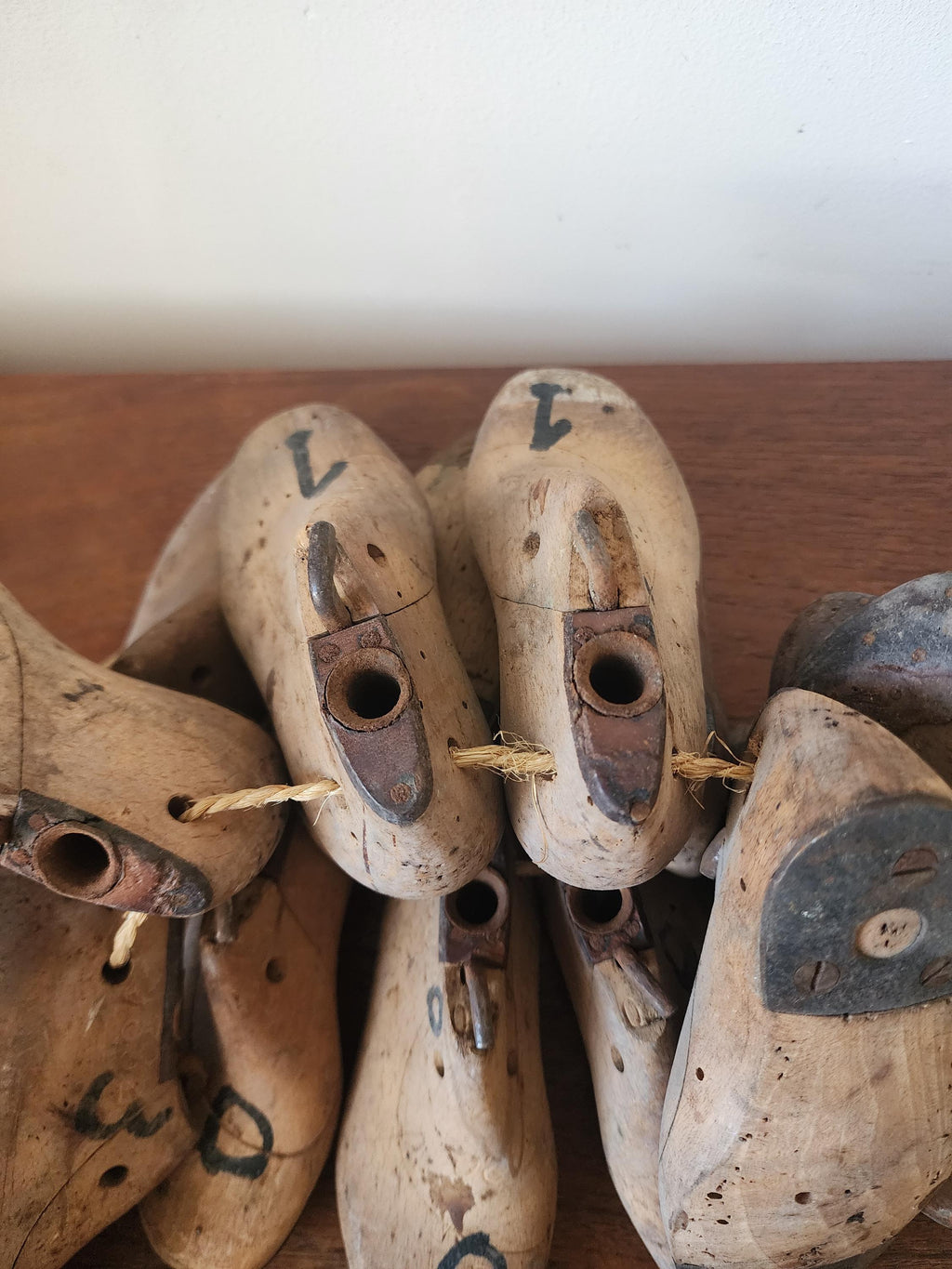 Vintage Wooden Shoe Last Collection | Cobbler Forms | Industrial Decor | Set of 14