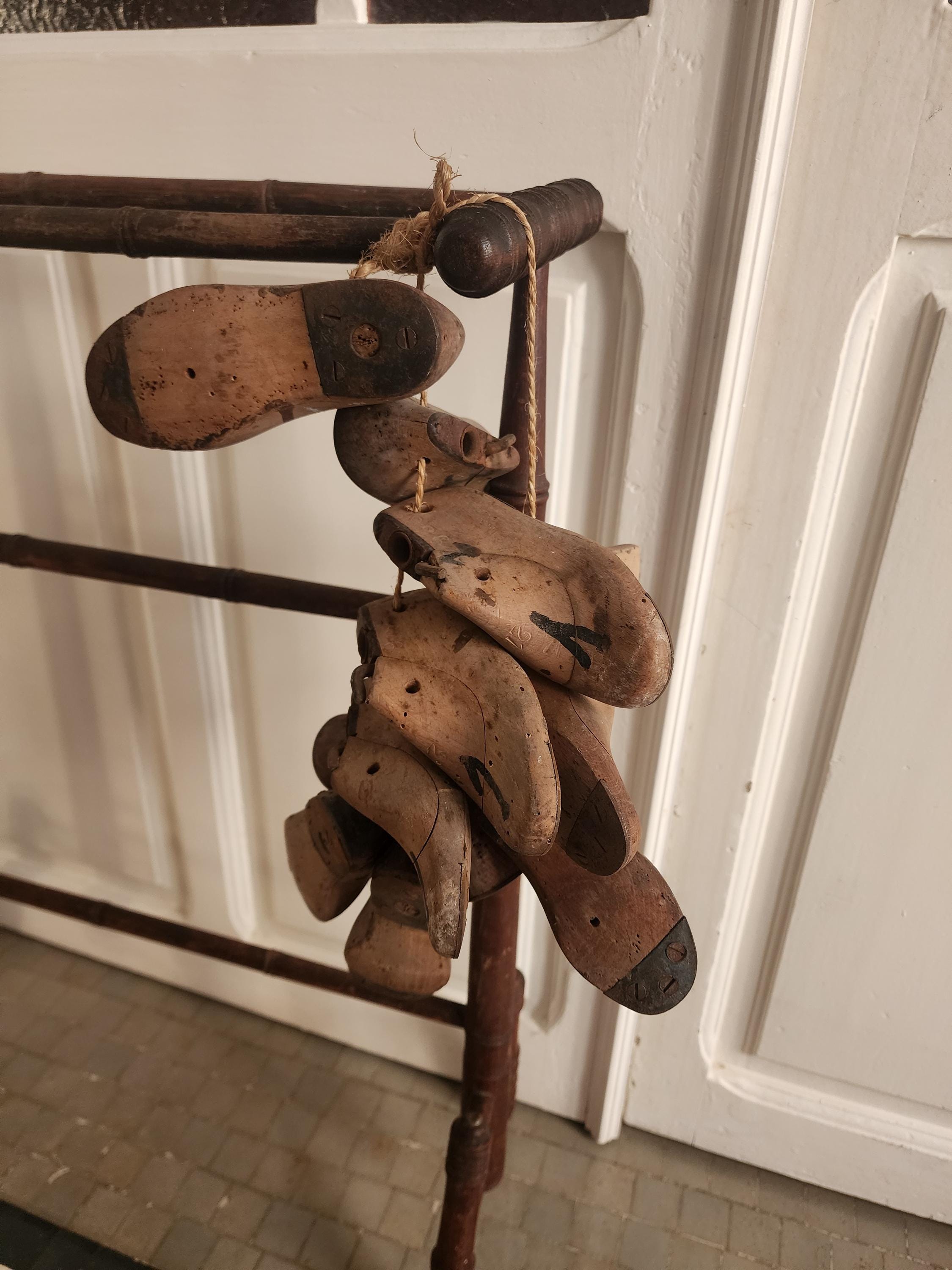 Vintage Wooden Shoe Last Collection | Cobbler Forms | Industrial Decor | Set of 14