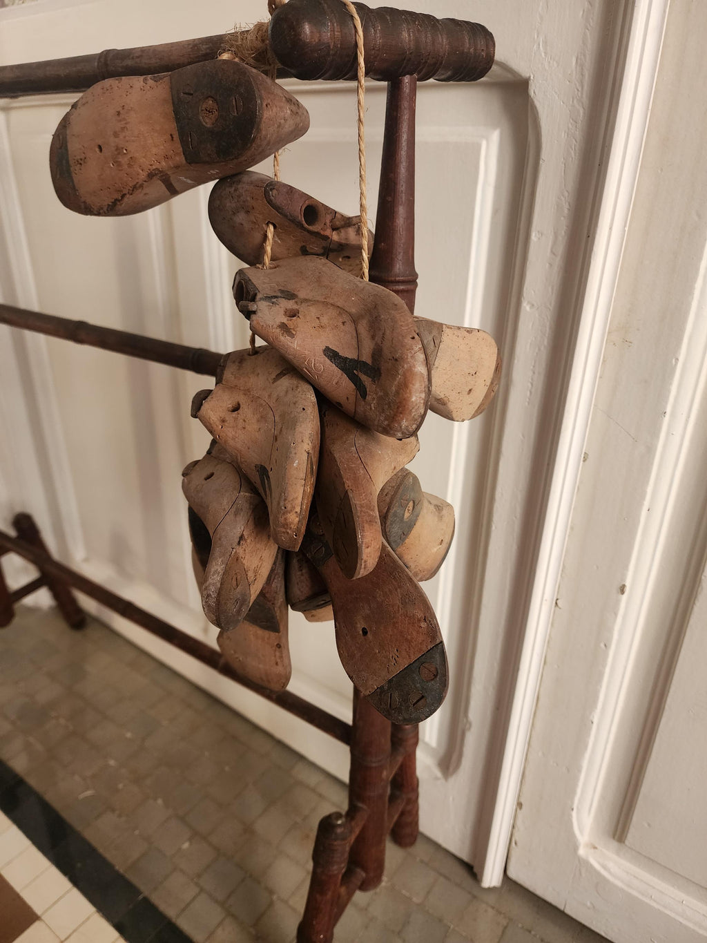 Vintage Wooden Shoe Last Collection | Cobbler Forms | Industrial Decor | Set of 14