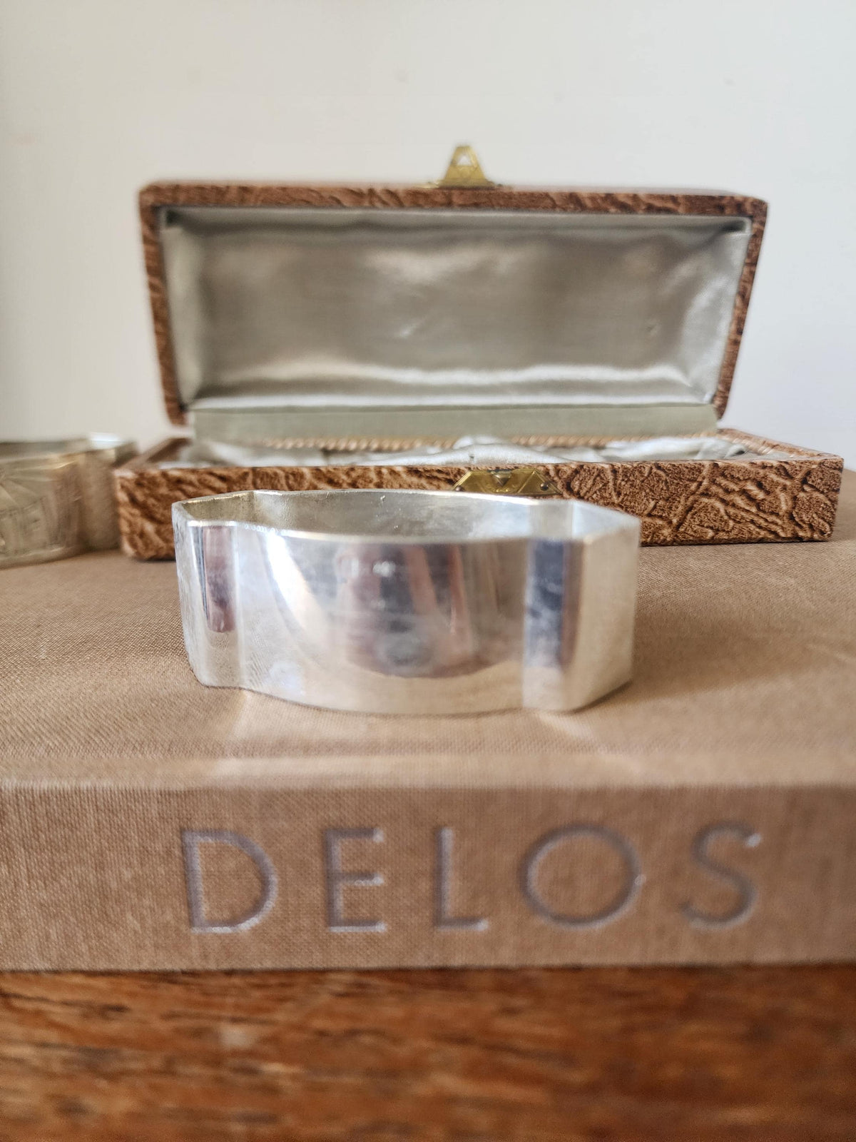 Vintage Monsieur Madame Napkin Rings with Box, French Silver Tone Napkin Holders Set, Romantic Table Setting, Wedding Table Decor