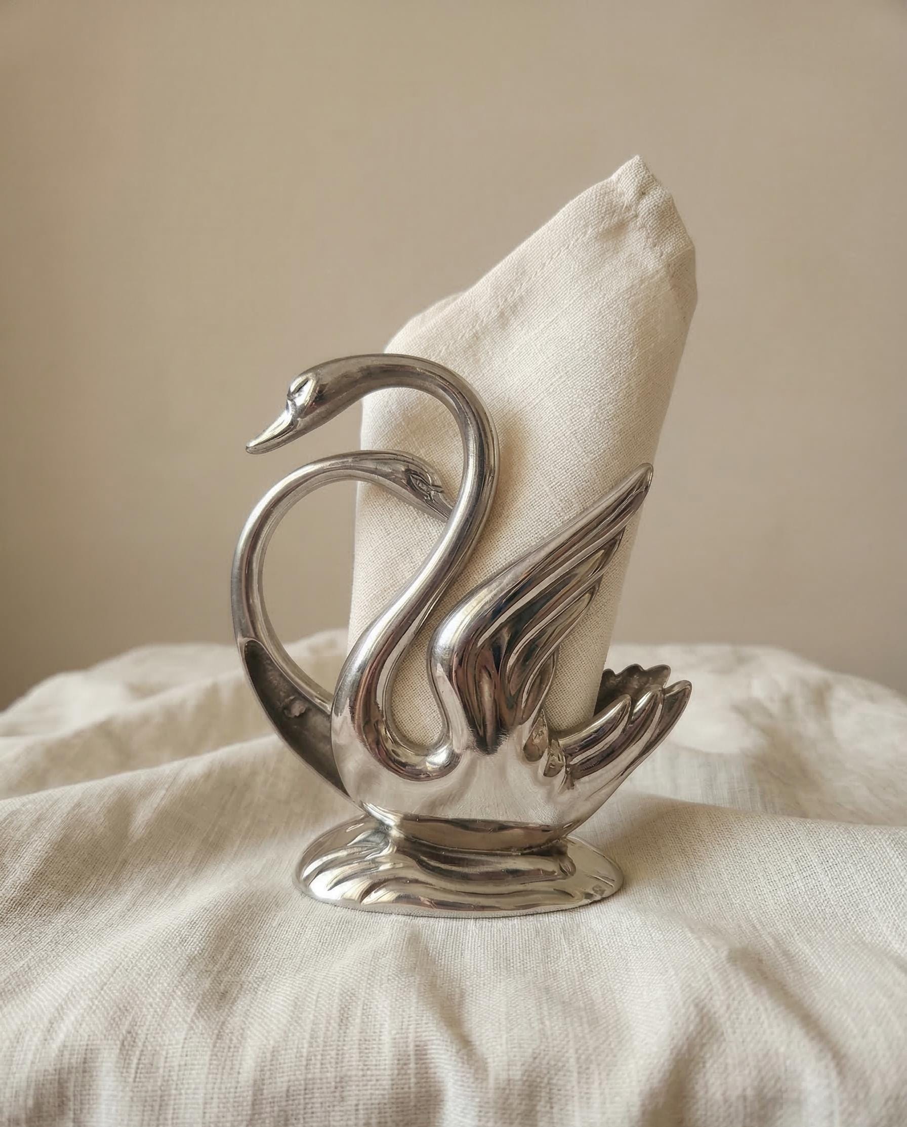 Vintage French Swan Letter Holder