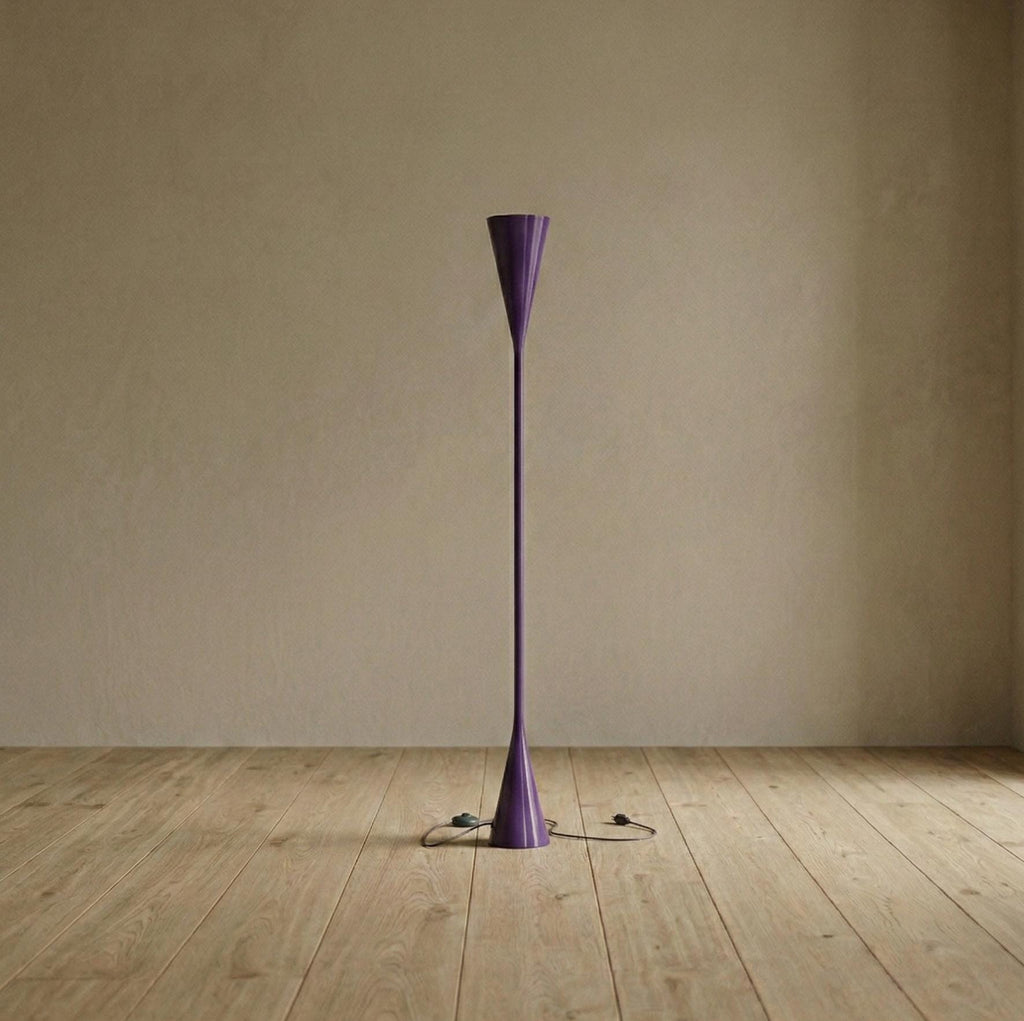 Vintage Mathias Purple Floor Lamp