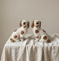 Vintage Staffordshire Spaniel Dog Figurines Pair