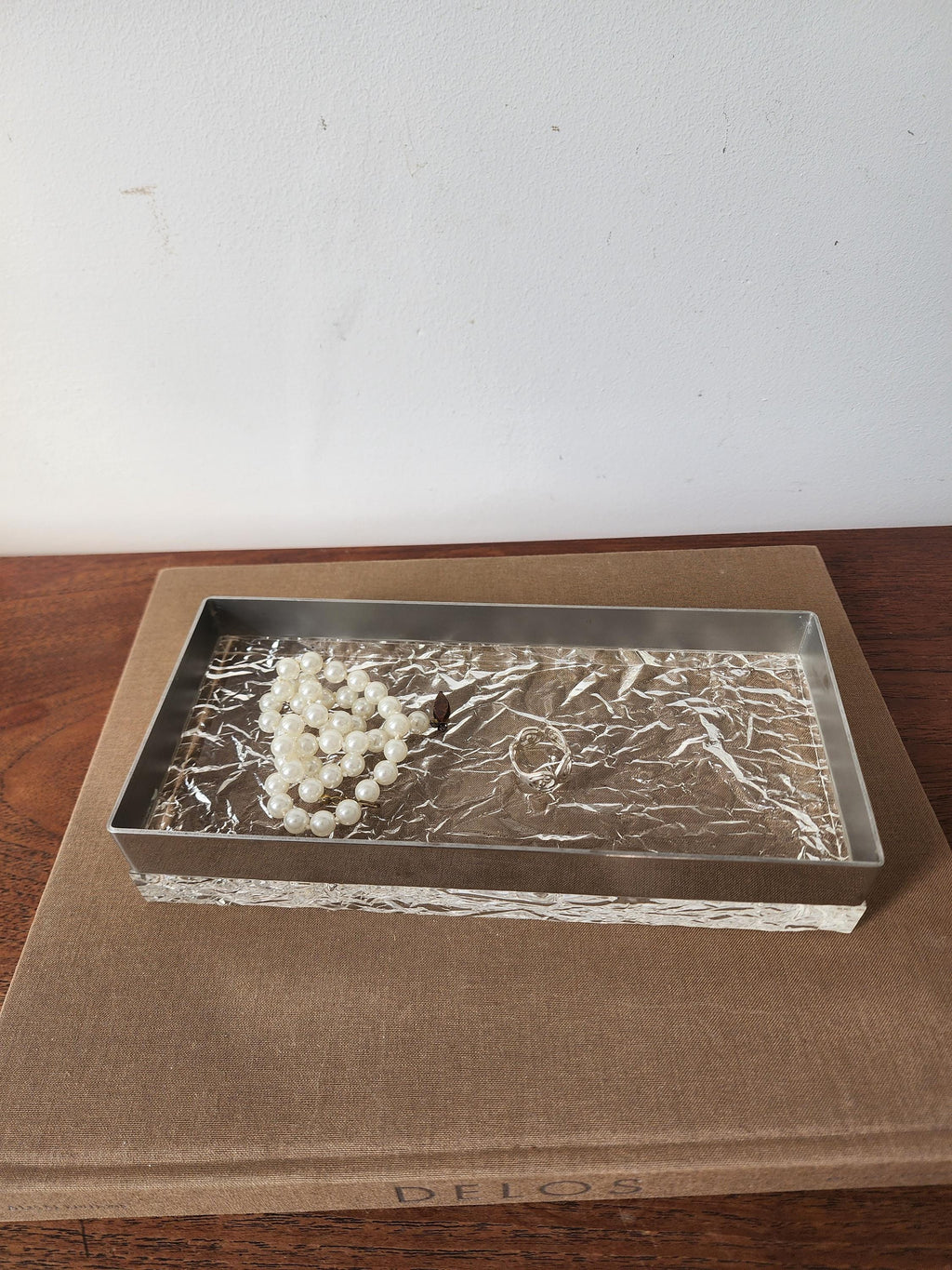 Willy Rizzo Style Lucite Ice Box, Mid Century Modern Lucite Chrome Decorative Box, Hollywood Regency Jewelry Box, Vintage Modernist Desk Box