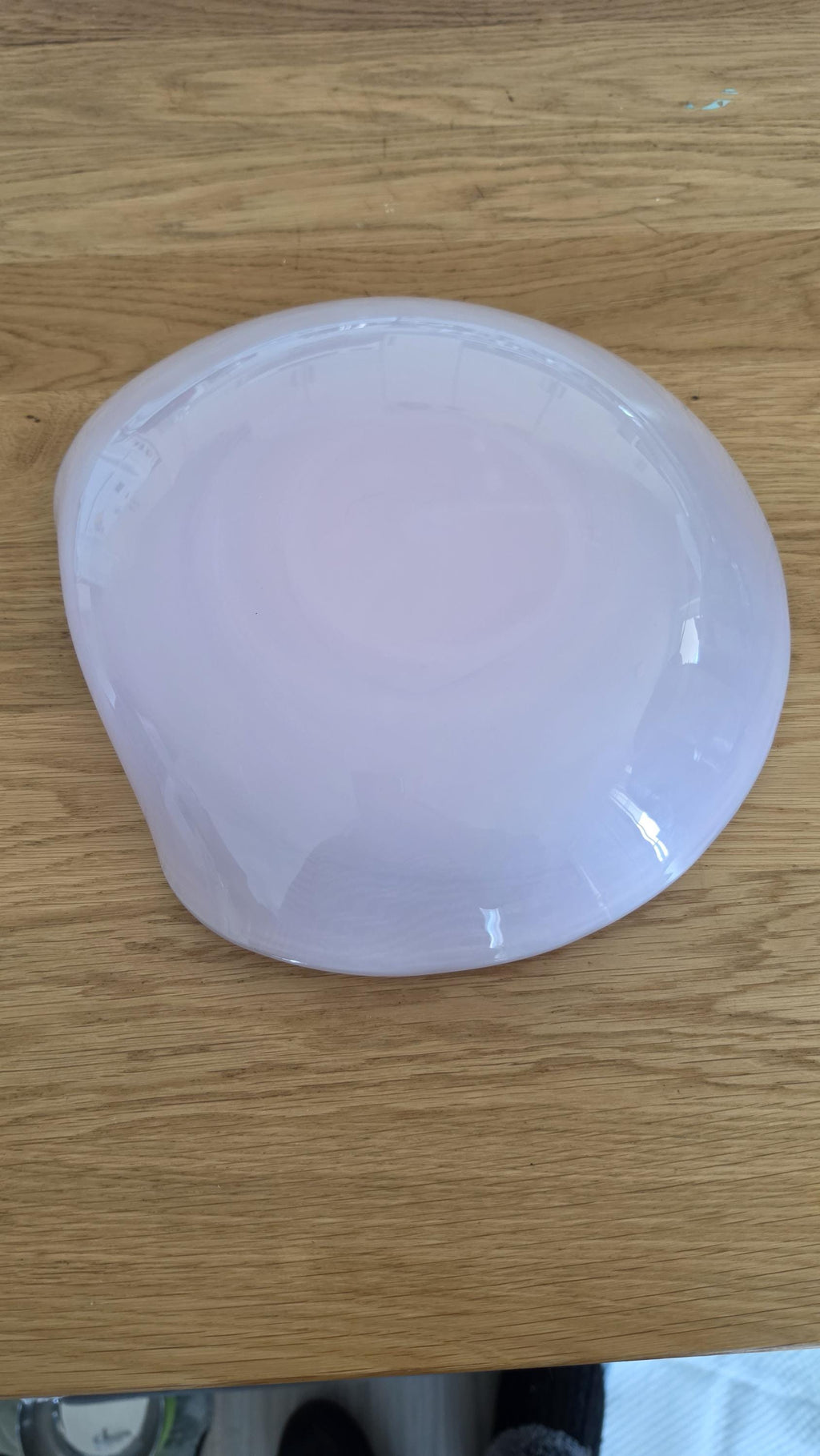 Murano Barbini Pink Gold Bullicante Glass Bowl, Mid Century Italian Art Glass Shell, Vintage Murano Centerpiece, Large Sculptural Dish