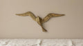 Vintage Brass Seagull Wall Sculpture