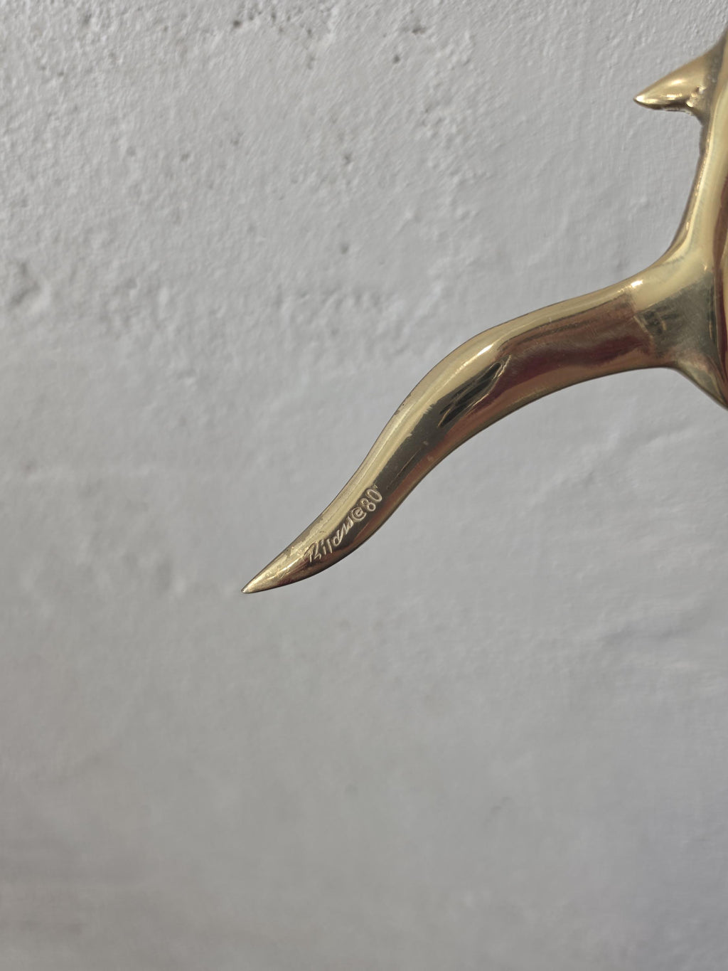 Signed Bijan Birds in Flight Wall Sculpture 1980s Brass Brutalist Metal Wall Art Large Mid Century Modern Statement Piece