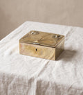 Vintage Art Nouveau Brass Jewelry Box