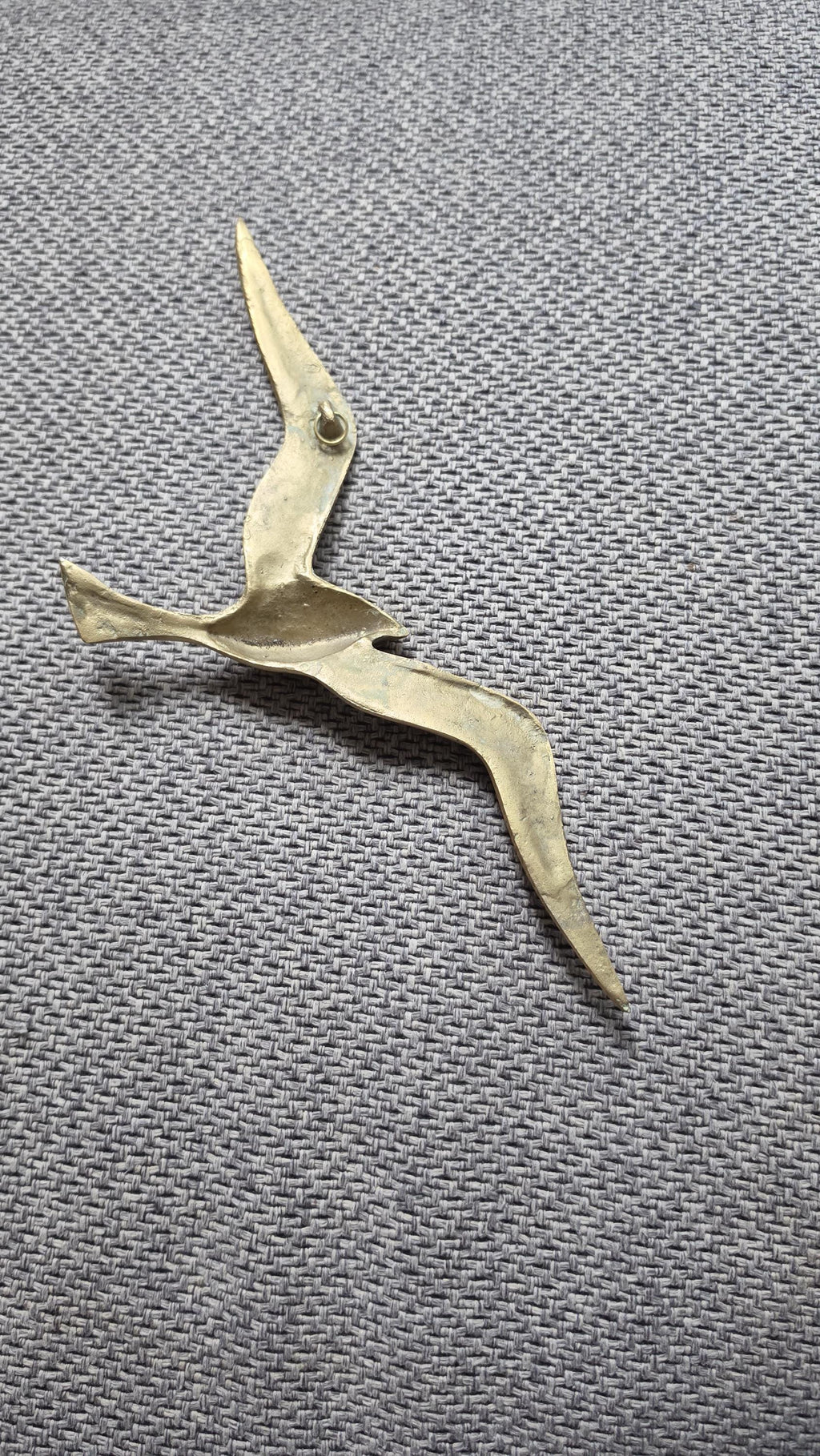 Vintage Brass Seagull Wall Decor, Mid Century Modern Flying Bird Wall Art, Minimalist Coastal Sculpture, Hollywood Regency Accent