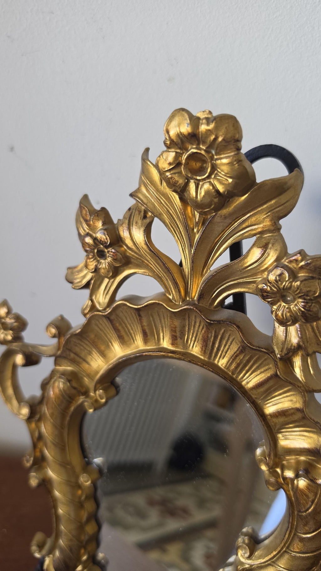 Vintage Baroque Style Wall Mirror | Ornate Gold Frame | Rococo Hanging Mirror