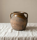 Antique Rustic Terracotta Pot with Handles