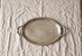 Vintage Jean Couzon Silverplate Serving Tray Fish Handles