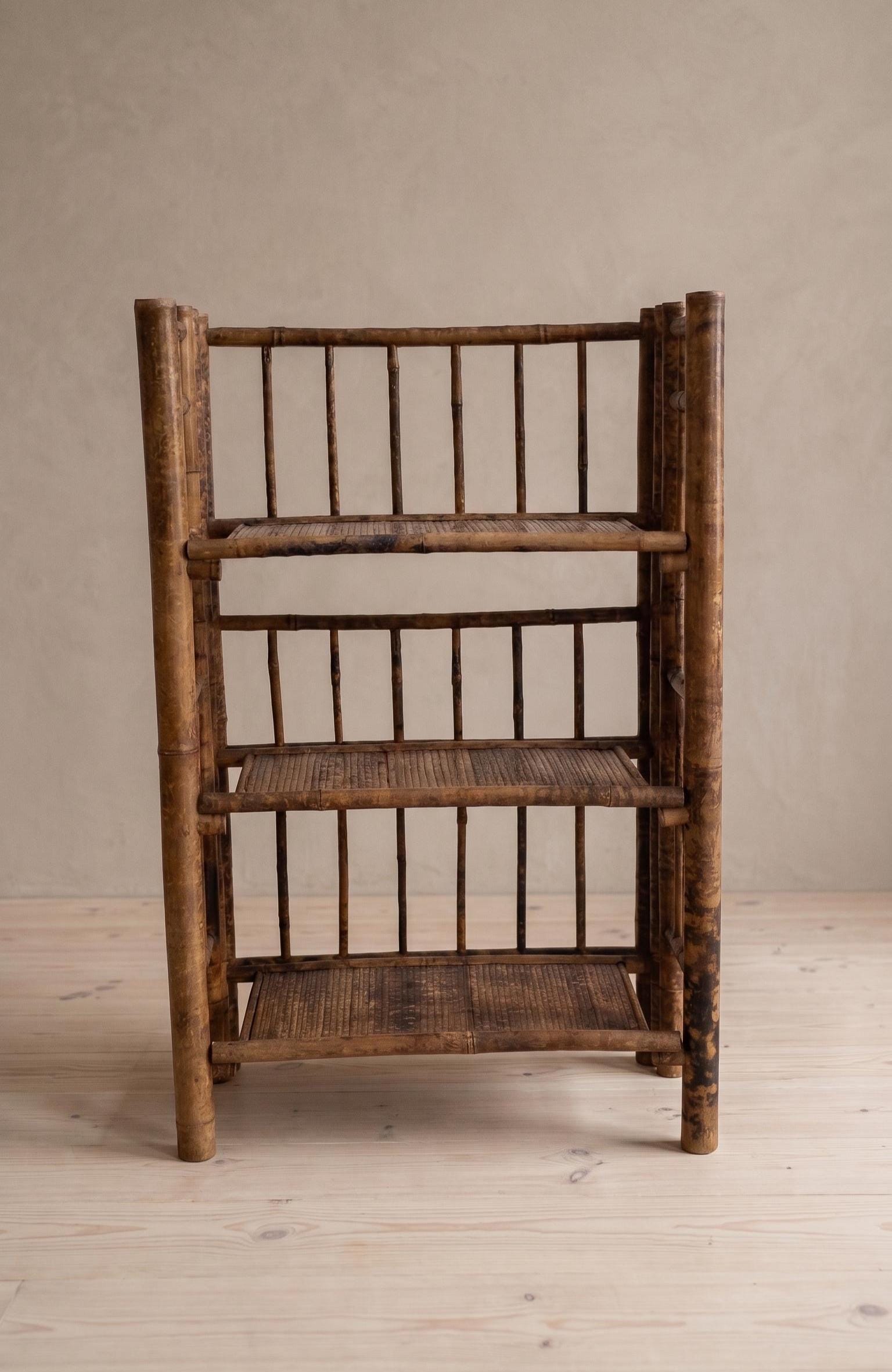 Vintage Tiger Bamboo Shelf