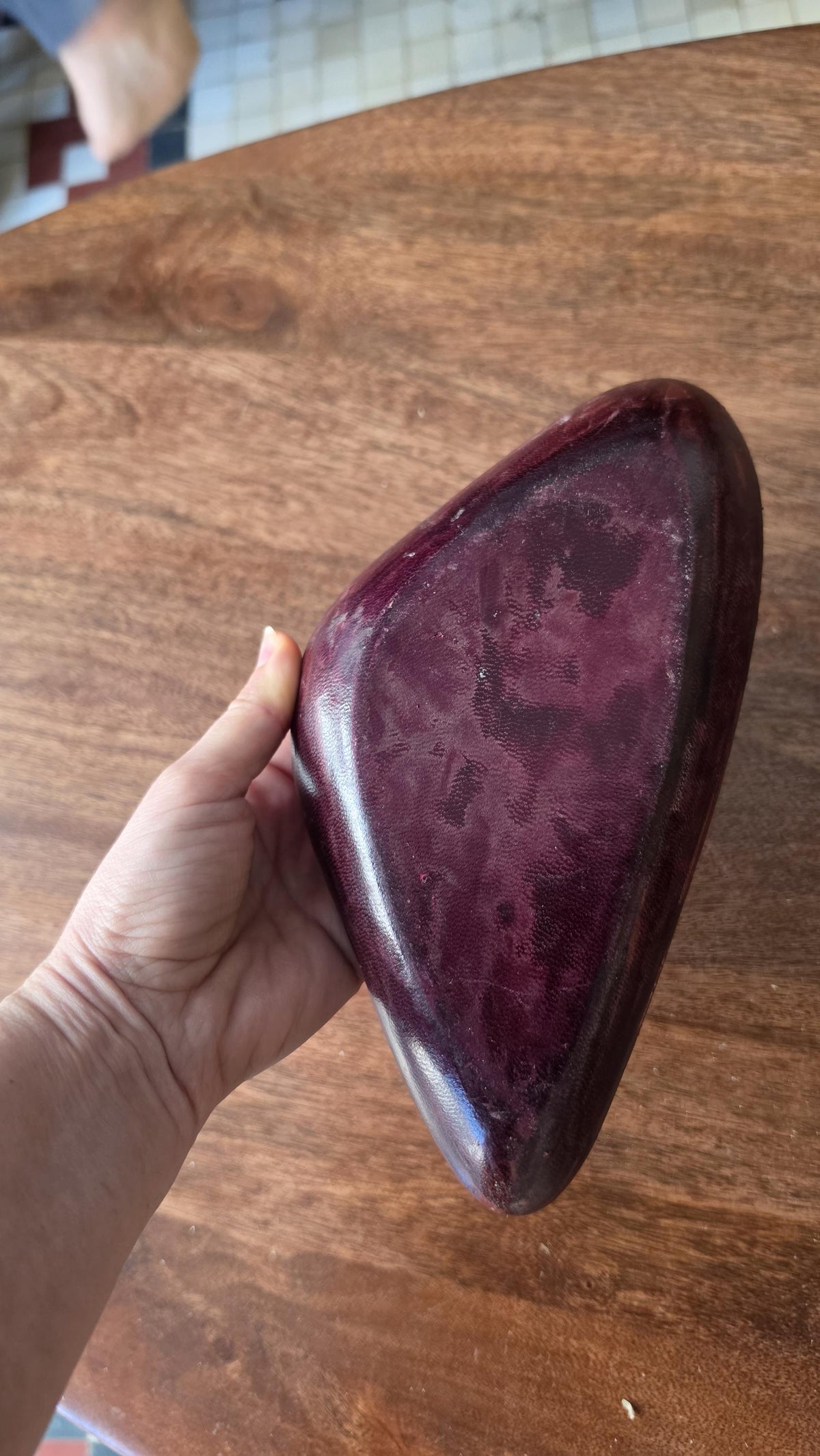 Vintage Fantoni Style Italian Ceramic Dish, Mid Century Modern Catchall Bowl, Atomic Space Age Pottery Tray, Abstract Italian Decor