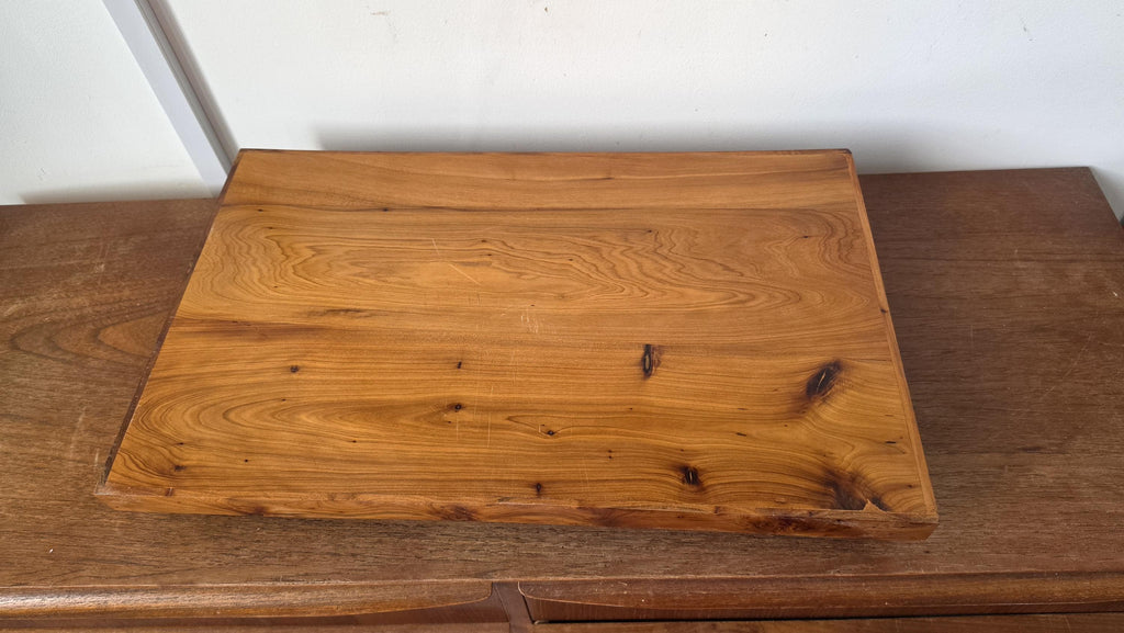Vintage Burl Wood Tray, Ralph Lauren Style Serving Tray, Wooden Vanity Tray, Old Money Decor, Mid Century Catchall Tray