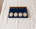 Signed Art Nouveau Four Seasons Silver Plaques